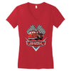 grandma fire trucks Women's V-Neck T-Shirt