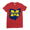 ohio for michigan Ladies Fitted T-Shirt