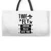 TIME TO FLY TO LONDON PARIS NEW YORK Weekender Totes