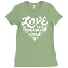 love is a four legged word Ladies Fitted T-Shirt