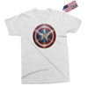 cotton captain america shield distressed, ideal gift or present Exclusive T-shirt