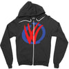 mod vw volkswagen dub logo Zipper Hoodie