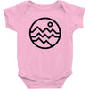 mountain bold (for light) Baby Bodysuit