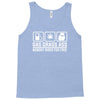 gas grass ass nobody rides for free funny Tank Top
