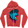 cat punk Zipper Hoodie
