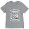 vintage made in 1987 perfectly aged a living legend V-Neck Tee