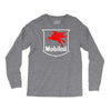 mobil oil vintage logo Long Sleeve Shirts