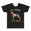 my boxer is my world All Over Men's T-shirt