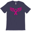 breast cancer ribbon with wing T-Shirt