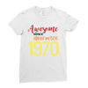 awesome since november 1970 Ladies Fitted T-Shirt