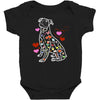 colorful boxer Baby Bodysuit
