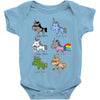 unicorn funny Baby Bodysuit