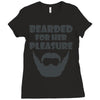mens bearded Ladies Fitted T-Shirt