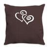 hearts sticker vinyl decal Throw Pillow