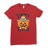 halloween pug Ladies Fitted T-Shirt