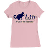 my cat ate your stick family Ladies Fitted T-Shirt