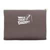 darth vader who's your daddy funny Accessory Pouches
