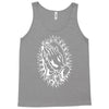 praying hands cross mary rock band baseball jersey Tank Top