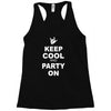keep cool partyon Racerback Tank