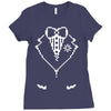 pixel tuxedo Ladies Fitted T-Shirt