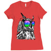 cool owl Ladies Fitted T-Shirt