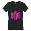 colorful nintendo Women's V-Neck T-Shirt
