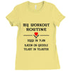 breakfast workout routine girls muscle top Ladies Fitted T-Shirt