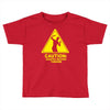 caution shapes being thrown printed Toddler T-shirt
