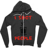 i shot people bartender Zipper Hoodie