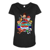 paw patrol birthday boy grandma Maternity Scoop Neck T-shirt