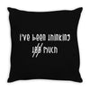 Thinking Too Much (f98) Throw Pillow