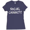 social casualty Ladies Fitted T-Shirt