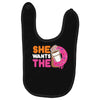She Wants The D Dunkin Donuts Baby Bibs