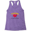 teaching is a work of heart Racerback Tank