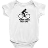 pump tires not gas earth friendly green living cool nerd geek shirt t Baby Onesie