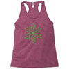 snowflake geek usb green Racerback Tank