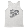 some game involving falling blocks in the style of m.c. escher Tank Top