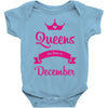 queens are born in december Baby Onesie