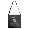 pisces christmas ugly sweater Adjustable Strap Totes