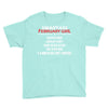 Smartass February Girl Youth Tee