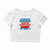 push me around granny Crop Top