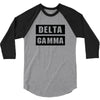 Delta Gamma Black 3/4 Sleeve Shirt