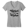 Blessed Mama Women's V-Neck T-Shirt