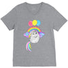 Pusheen the Cat Flying V-Neck Tee