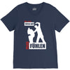wer nicht h&ouml;ren will muss f&uuml;hlen V-Neck Tee
