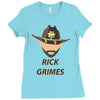 rick grimes walking dead Ladies Fitted T-Shirt