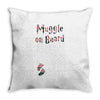 Muggle On Board Floral Throw Pillow