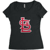 S red Women's Triblend Scoop T-shirt