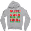 all i want for christmas Zipper Hoodie