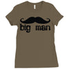 moustache Ladies Fitted T-Shirt